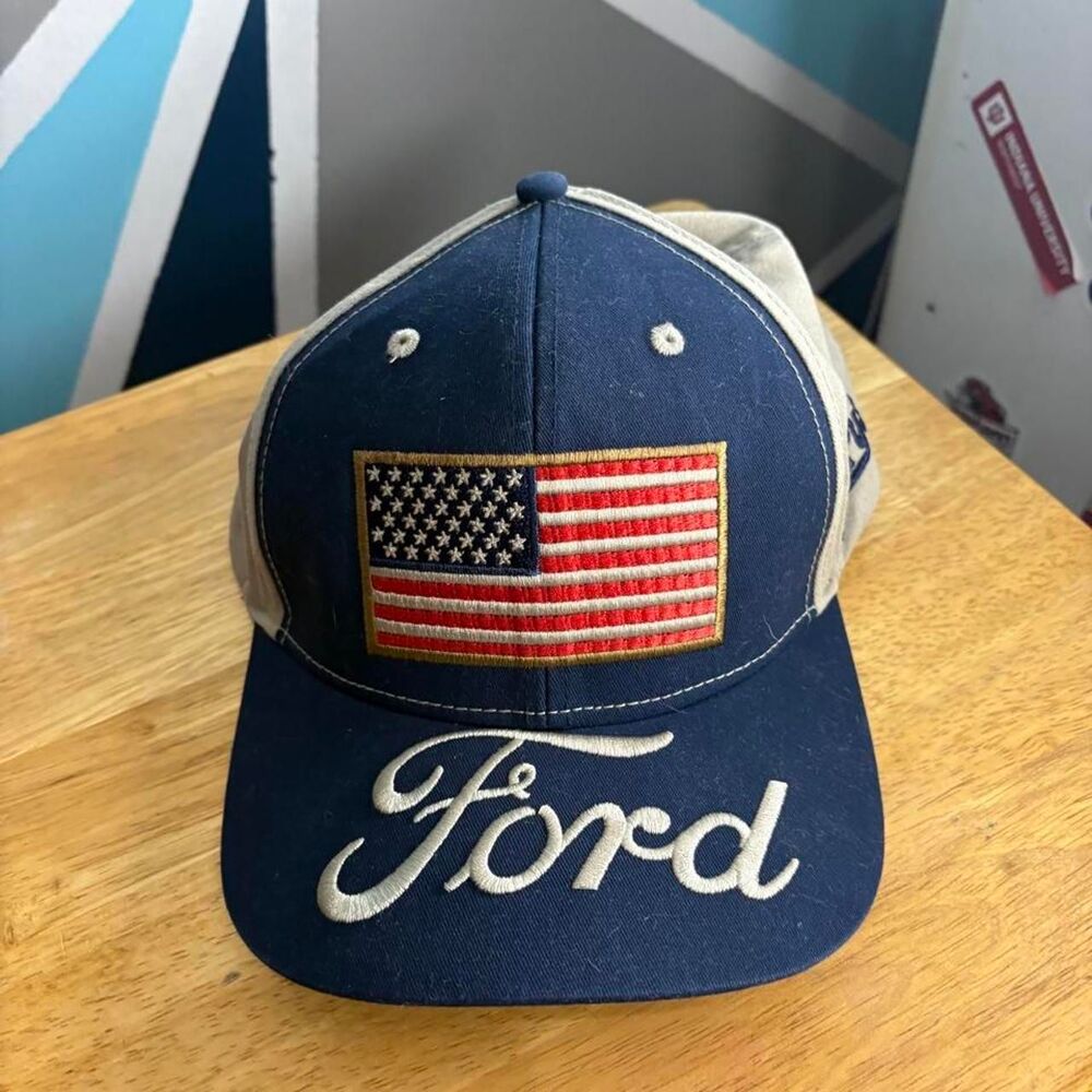 Ford Men's Navy and Blue Hat